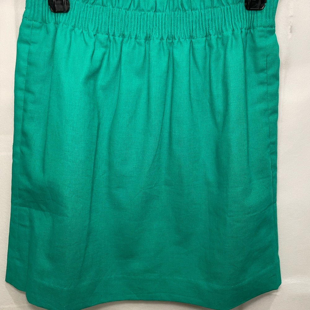 J. Crew Green Bubble Mini Skirt Resort Wear